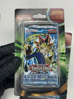 QTY 3 sealed Yu-Gi-Oh TCG Legend of Blue Eyes White Dragon Blister Booster Pack - Image 3