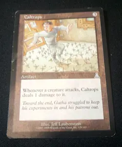 MTG Caltrops Urza's Destiny Magic Card - Damaged - English - Image 1