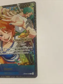 Nami OP09-050 Championship Regional Promo Prize One Piece Card English - Image 4