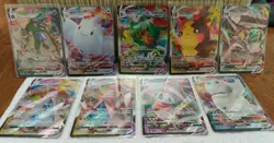 Pokemon TCG VMAX 9-card Lot Near Mint Condition All NM - Image 1