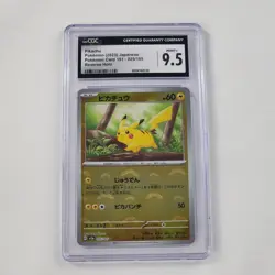 CGC 9.5 Pikachu Pokemon 151 JPN Reverse Holo Pokeball 2023 025/165 Card Mint+ - Image 1