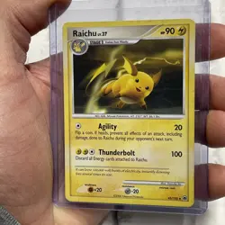Pokemon Raichu 45/100 MD Majestic Dawn LP Lightly Played Pokemon Nintendo Card - Image 2
