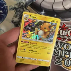 (SU) Raichu 41/147 Holo Rare Burning Shadows Sun & Moon Pokemon Card LP - Image 2