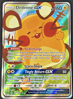 Dedenne GX 195a/214 Unbroken Bonds 2020 Alt Art Holo Pokemon Card TCG - Image 1