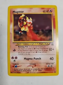 Pokemon TCG Card Game Magmar #44 Black Star Promo Card Unplayed - Image 1