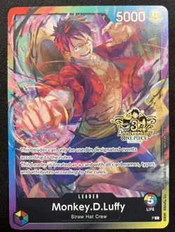 One Piece OP13 3rd Anniversary Winner Set Pre Release Card Luffy Sabo Ace - Image 4