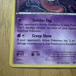 Pokemon Gengar Holo Rare Card 60/162 Breakthrough - Image 5