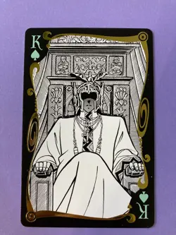 Pope Ares Saint Seiya Knights of the Zodiac poker playing card 50th kurumada - Image 1