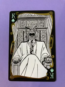 Pope Ares Saint Seiya Knights of the Zodiac poker playing card 50th kurumada - Image 3