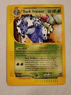 Pokemon Dark Ivysaur Best of Game #6 Promo Card TCG Nintendo 2002 NM/MT - Image 1