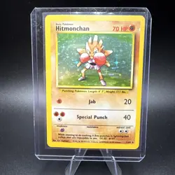 FRENCH Hitmonchan Tygnon 7/102 Base Set 1999 Holo WOTC Pokemon Card TCG - Image 1