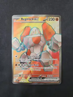 Regirock EX 214/182 Destined Rivals Full Art Holo Ultra Rare Card NM Condition - Image 1