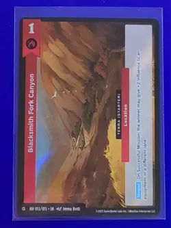 2025 MetaZoo ADF FIRE 013/015 BLACKSMITH FORK CANYON Alpha Promo Pack Foil Card - Image 5