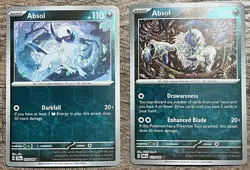 Pokemon Absol 2 CARD REVERSE HOLO SET LOT Shrouded Fable Paradox Rift - Image 1
