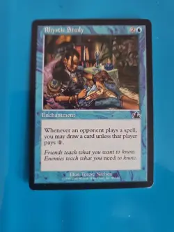 MTG Rhystic Study Prophecy Card Magic the Gathering - Image 1