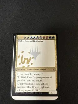 “Eldest Dragon Highlander” Magic The Gathering Unknown Event By Gavin Verhey - Image 1
