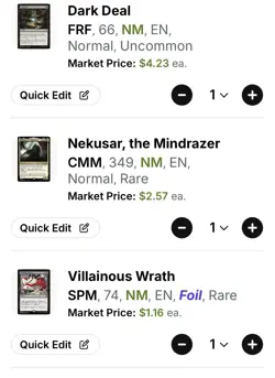 X1 Commander Nekusar The Mindrazer X5 Commander Deck Essentials - Image 4