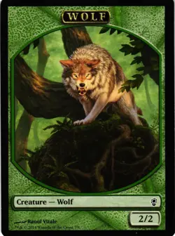MTG TCG - Wolf Token 7 Conspiracy - NM Free Shipping $5+ - Image 1