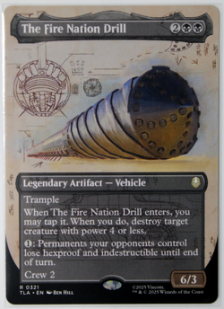 The Fire Nation Drill (Borderless) #321 R Non-Foil NEW MTG TLA - Image 1