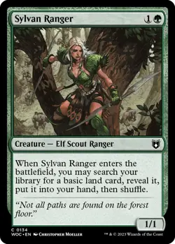 Sylvan Ranger [Wilds of Eldraine Commander] Magic MTG - Image 1