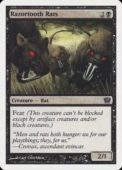 1x Ravenous Rats - NM/LP - See Pic for Set - SPARROW MAGIC mtg - Image 1