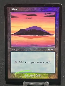 Magic the Gathering Arena Promo Island FOIL ~LP/MP~ 2001 MTG - Image 1
