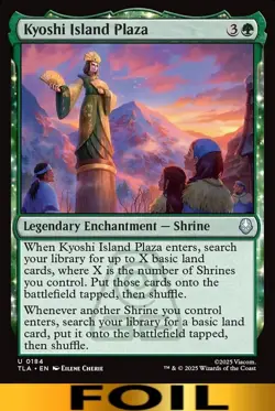 1x - Kyoshi Island Plaza - FOIL #184 (Shrine) - Avatar: The Last Airbender MTG - Image 1