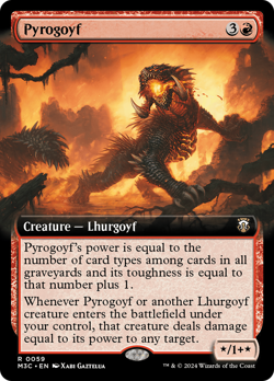 Pyrogoyf (Extended Art) [Modern Horizons 3 Commander] Near Mint - Image 1