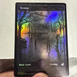 Swamp (272) #272 (Foil) (NM) Midnight Hunt MID Magic MTG - Image 2