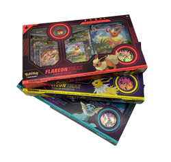 Pokemon TCG SET OF 3 Eevee Evolution VMAX Premium Collection Boxes - Image 2
