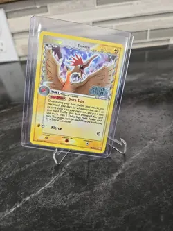 Pokemon FEAROW DELTA SPECIES 18/100 Reverse Holo Crystal Guardians Stamped - Image 4
