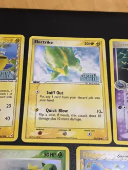 Pokemon EX Crystal Guardians Stamped x5- Pelipper 26 Banette 1 Electrike 52 - Image 3