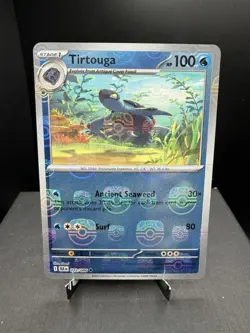 Pokemon TCG SV Black Bolt Tirtouga 022/086 Master Ball Holo NM! - Image 1