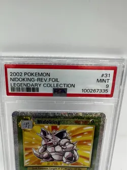 2002 POKEMON LEGENDARY COLLECTION #31 NIDOKING-REVERSE FOIL PSA 9 - Image 2