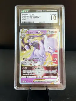 Japanese MEWTWO VSTAR 031/071 2022 Pokemon GO CGC Gem Mint 10 - Image 1