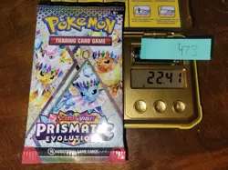 22.41g (Heavy for Lot) Prismatic Evolutions Pokemon Booster Pack - Sealed #473 - Image 1