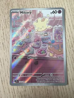 Pokemon Stellar Crown - Milcery - Illustration Rare NM - 152/142 - Image 1