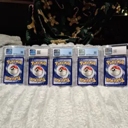 Vintage LOT #3 - 5 Graded POKEMON Holos - Fossil & Jungle 1999 - CGC 8-9 NM-Mint - Image 2