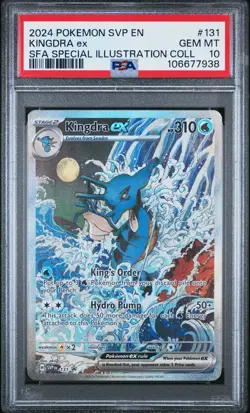 2024 POKEMON SVP EN-SV BLACK STAR PROMO #131 KINGDRA EX PSA 10 - Image 1