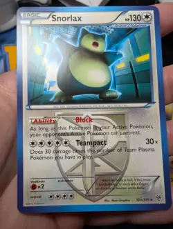 Snorlax (Team Plasma) 101/135 Rare Non-Holo Pokemon TCG Plasma Storm Near Mint - Image 1