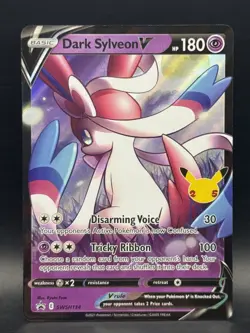 DARK SYLVEON V Black Star Promo SWSH134 Pokemon 25th Celebrations 2021 - Image 1