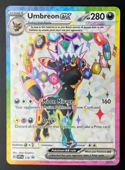 Pokemon TCG Prismatic Evolutions - Umbreon EX 176 Black Star Promo NM - Image 1
