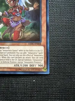 Yu-Gi-Oh TCG Amazoness Princess LEDU-EN008 Legendary Duelists 1st Edition NM - Image 4