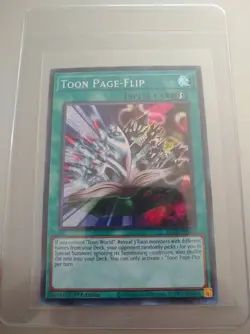 YU-GI-OH! Toon Page-Flip. BLCR-EN068. 1st Edition Secret Rare. TCG CCG Yugioh - Image 3