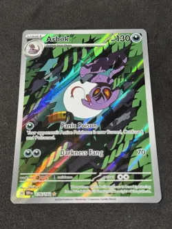 Arbok 176/162 Temporal Forces Full Art Ultra Rare Holo Pokemon Card NM - Image 1