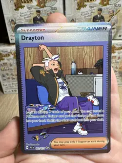Pokemon TCG Prismatic Evolutions Drayton Special Illustration Card 172/131 Sir - Image 1