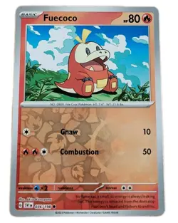 Pokemon TCG Fuecoco 036/198 Sv01 Scarlet & Violet Reverse Holo Trading Card (F9 - Image 1