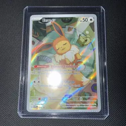 Eevee 173 Scarlet & Violet Promo Pokemon Card with Crimped Error - Image 1