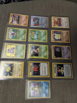 Vintage 1999 Pokemon Cards YOU WILL RECEIVE ALL CARDS SHOWN IN PICTURES ABOVE - Image 1
