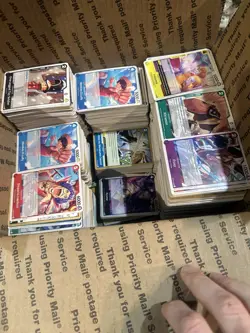 One Piece 1,000 Cards Bulk Lot TCG Card Game Mixed Cards NM ENG 10 Don & Leaders - Image 1